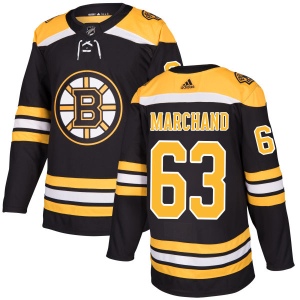 Men's Brad Marchand Boston Bruins Authentic Jersey - Black