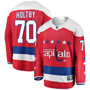 Men's Braden Holtby Washington Capitals Breakaway Alternate Jersey - Red