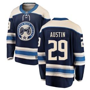 Men's Brady Austin Columbus Blue Jackets Breakaway Alternate Jersey - Blue