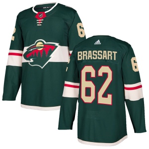 Men's Brady Brassart Minnesota Wild Authentic Home Jersey - Green