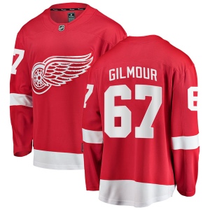 Men's Brady Gilmour Detroit Red Wings Breakaway Home Jersey - Red