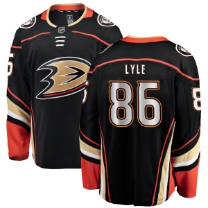 Men's Brady Lyle Anaheim Ducks Authentic Home Jersey - Black