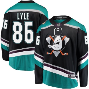 Men's Brady Lyle Anaheim Ducks Breakaway Alternate Jersey - Black