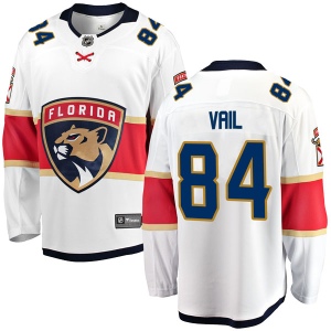 Men's Brady Vail Florida Panthers Breakaway Away Jersey - White