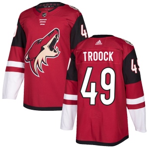 Men's Branden Troock Arizona Coyotes Authentic Maroon Home Jersey