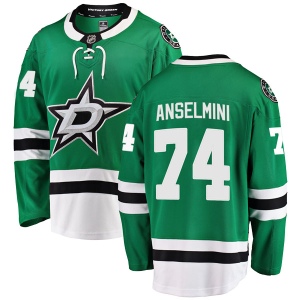 Men's Brandon Anselmini Dallas Stars Breakaway Home Jersey - Green