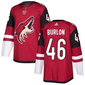 Men's Brandon Burlon Arizona Coyotes Authentic Maroon Home Jersey