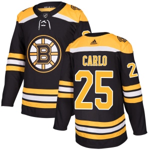 Men's Brandon Carlo Boston Bruins Authentic Jersey - Black