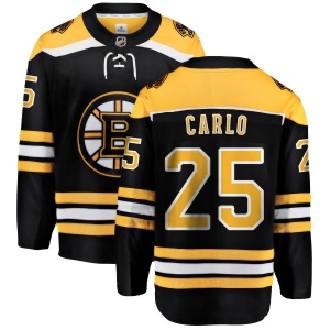 Men's Brandon Carlo Boston Bruins Home Breakaway Jersey - Black