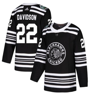 Men's Brandon Davidson Chicago Blackhawks Authentic 2019 Winter Classic Jersey - Black