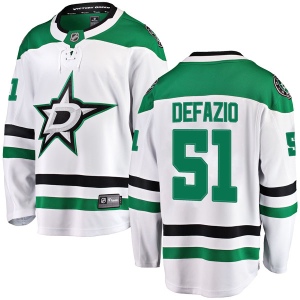 Men's Brandon DeFazio Dallas Stars Breakaway Away Jersey - White