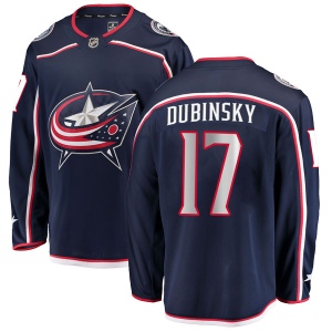 Men's Brandon Dubinsky Columbus Blue Jackets Breakaway Home Jersey - Navy