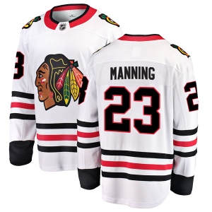 Men's Brandon Manning Chicago Blackhawks Breakaway Away Jersey - White