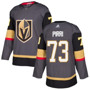 Men's Brandon Pirri Vegas Golden Knights Authentic Gray Home Jersey - Gold