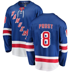 Men's Brandon Prust New York Rangers Breakaway Home Jersey - Blue