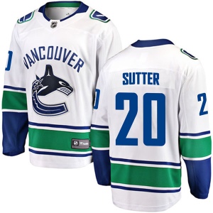 Men's Brandon Sutter Vancouver Canucks Breakaway Away Jersey - White