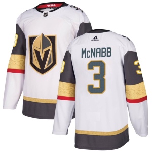 Men's Brayden McNabb Vegas Golden Knights Authentic White Away Jersey - Gold