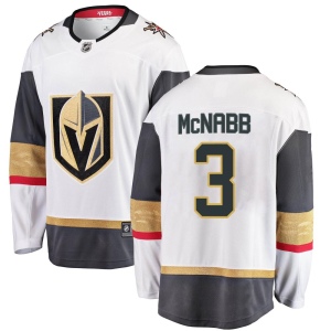 Men's Brayden McNabb Vegas Golden Knights Breakaway White Away Jersey - Gold