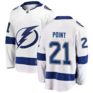 Men's Brayden Point Tampa Bay Lightning Breakaway Away Jersey - White