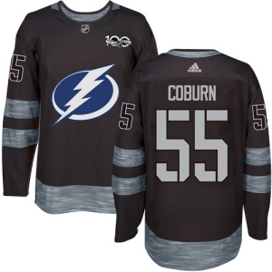 Men's Braydon Coburn Tampa Bay Lightning Authentic 1917-2017 100th Anniversary Jersey - Black