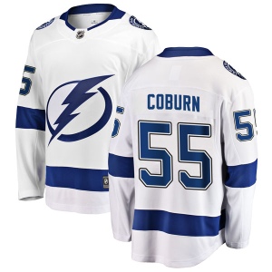 Men's Braydon Coburn Tampa Bay Lightning Breakaway Away Jersey - White