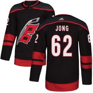 Men's Brendan De Jong Carolina Hurricanes Authentic Alternate Jersey - Black