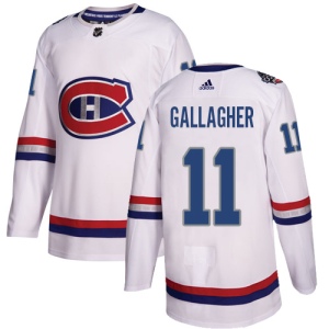 Men's Brendan Gallagher Montreal Canadiens Authentic 2017 100 Classic Jersey - White