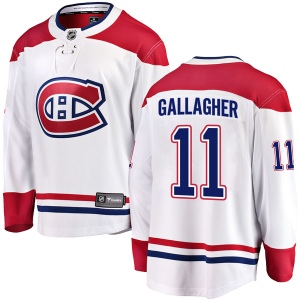 Men's Brendan Gallagher Montreal Canadiens Breakaway Away Jersey - White