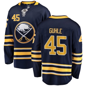 Men's Brendan Guhle Buffalo Sabres Breakaway Home Jersey - Navy Blue