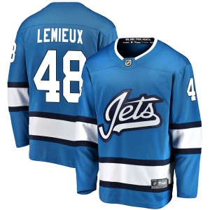 Men's Brendan Lemieux Winnipeg Jets Breakaway Alternate Jersey - Blue