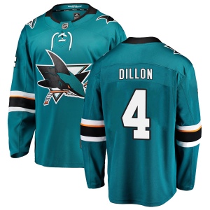 Men's Brenden Dillon San Jose Sharks Breakaway Home Jersey - Teal