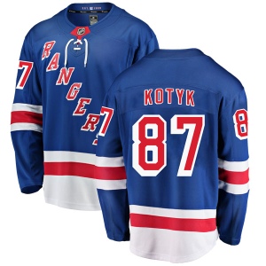 Men's Brenden Kotyk New York Rangers Breakaway Home Jersey - Blue