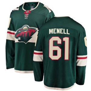 Men's Brennan Menell Minnesota Wild Breakaway Home Jersey - Green