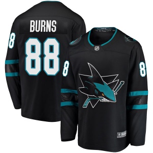 Men's Brent Burns San Jose Sharks Breakaway Alternate Jersey - Black