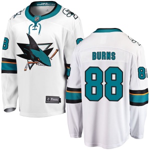 Men's Brent Burns San Jose Sharks Breakaway Away Jersey - White