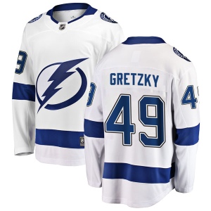 Men's Brent Gretzky Tampa Bay Lightning Breakaway Away Jersey - White