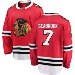 Men's Brent Seabrook Chicago Blackhawks Breakaway Home Jersey - Red