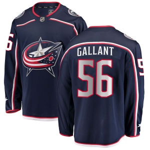 Men's Brett Gallant Columbus Blue Jackets Breakaway Home Jersey - Navy