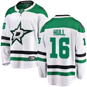 Men's Brett Hull Dallas Stars Breakaway Away Jersey - White