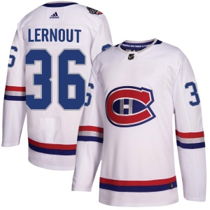 Men's Brett Lernout Montreal Canadiens Authentic 2017 100 Classic Jersey - White