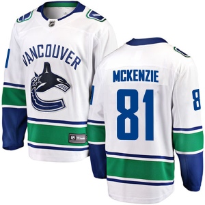 Men's Brett McKenzie Vancouver Canucks Breakaway Away Jersey - White