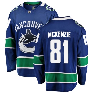 Men's Brett McKenzie Vancouver Canucks Breakaway Home Jersey - Blue