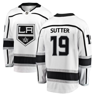 Men's Brett Sutter Los Angeles Kings Breakaway Away Jersey - White