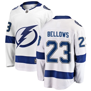 Men's Brian Bellows Tampa Bay Lightning Breakaway Away Jersey - White