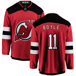 Men's Brian Boyle New Jersey Devils Home Breakaway Jersey - Red