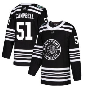 Men's Brian Campbell Chicago Blackhawks Authentic 2019 Winter Classic Jersey - Black