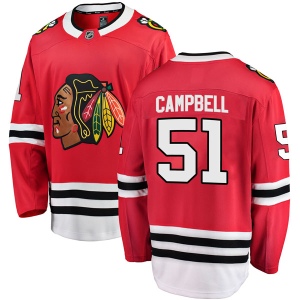 Men's Brian Campbell Chicago Blackhawks Breakaway Home Jersey - Red