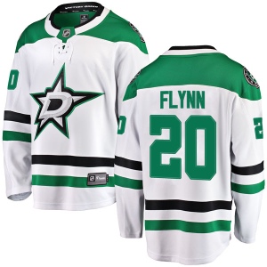 Men's Brian Flynn Dallas Stars Breakaway Away Jersey - White