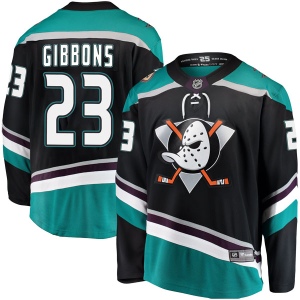 Men's Brian Gibbons Anaheim Ducks Breakaway Alternate Jersey - Black