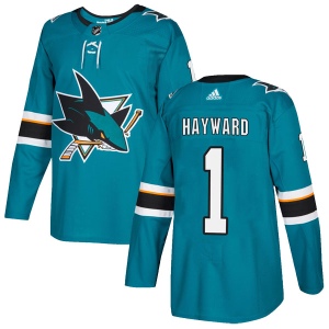 Men's Brian Hayward San Jose Sharks Authentic Home Jersey - Teal